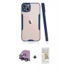 MARSİLYAN™- iPhone 14 Plus Kılıf Atlas Asil Serisi - Siyah Mat Seramik Nano Ekran Koruyucu + Raze Metal Kamera Lens - SH