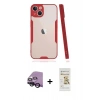 MARSİLYAN™- iPhone 14 Plus Kılıf Atlas Asil Serisi - Siyah Mat Seramik Nano Ekran Koruyucu + Raze Metal Kamera Lens - SH