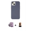 MARSİLYAN™- iPhone 14 Plus Kılıf Çekirdek Çizgi - Şeffaf Maxco Cam Ekran Koruyucu + Raze Metal Kamera Lens - MR