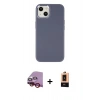 MARSİLYAN™- iPhone 14 Plus Kılıf Çekirdek Çizgi - Şeffaf Maxco Cam Ekran Koruyucu + Raze Metal Kamera Lens - KI