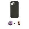 MARSİLYAN™- iPhone 14 Plus Kılıf Çekirdek Çizgi - Şeffaf Maxco Cam Ekran Koruyucu + Raze Metal Kamera Lens - SH