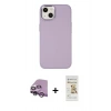 MARSİLYAN™- iPhone 14 Plus Kılıf Çekirdek Çizgi - Siyah Mat Seramik Nano Ekran Koruyucu + Raze Metal Kamera Lens - MR
