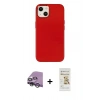 MARSİLYAN™- iPhone 14 Plus Kılıf Çekirdek Çizgi - Siyah Mat Seramik Nano Ekran Koruyucu + Raze Metal Kamera Lens - GS
