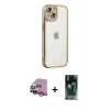 MARSİLYAN™- iPhone 14 Plus Kılıf Çekirdek Klasik Serisi - Siyah 360 Mat Full Body Arka Koruyucu + Raze Metal Kamera Lens - MR