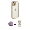 MARSİLYAN™- iPhone 14 Plus Kılıf Çekirdek Klasik Serisi - Siyah Mat Seramik Nano Ekran Koruyucu + Raze Metal Kamera Lens - SH