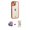 MARSİLYAN™- iPhone 14 Plus Kılıf Çekirdek Klasik Serisi - Siyah Mat Seramik Nano Ekran Koruyucu + Raze Metal Kamera Lens - KI