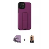 MARSİLYAN™- iPhone 14 Plus Kılıf Çekirdek Yansıma - Şeffaf Maxco Cam Ekran Koruyucu + Raze Metal Kamera Lens - GS