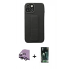MARSİLYAN™- iPhone 14 Plus Kılıf Çekirdek Yansıma - Siyah 360 Mat Full Body Arka Koruyucu + Raze Metal Kamera Lens - GS