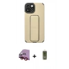 MARSİLYAN™- iPhone 14 Plus Kılıf Çekirdek Yansıma - Siyah Joko Magic 5D Hayalet Cam + Raze Metal Kamera Lens - KI