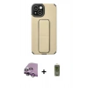 MARSİLYAN™- iPhone 14 Plus Kılıf Çekirdek Yansıma - Siyah Joko Magic 5D Hayalet Cam + Raze Metal Kamera Lens - MR
