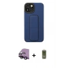 MARSİLYAN™- iPhone 14 Plus Kılıf Çekirdek Yansıma - Siyah Joko Magic 5D Hayalet Cam + Raze Metal Kamera Lens - SH