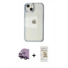 MARSİLYAN™- iPhone 14 Plus Kılıf Doruk Doku Prime - Siyah Mat Seramik Nano Ekran Koruyucu + Raze Metal Kamera Lens - SH