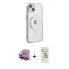 MARSİLYAN™- iPhone 14 Plus Kılıf Doruk Minimal - Siyah Mat Seramik Nano Ekran Koruyucu + Raze Metal Kamera Lens - KI