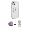 MARSİLYAN™- iPhone 14 Plus Kılıf Doruk Minimal - Siyah Mat Seramik Nano Ekran Koruyucu + Raze Metal Kamera Lens - SH