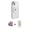 MARSİLYAN™- iPhone 14 Plus Kılıf Doruk Minimal - Siyah Mat Seramik Nano Ekran Koruyucu + Raze Metal Kamera Lens - MR