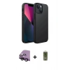 MARSİLYAN™- iPhone 14 Plus Kılıf Kozmos Yansıma Özel Seri - Siyah Joko Magic 5D Hayalet Cam + Raze Metal Kamera Lens - SH