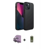 MARSİLYAN™- iPhone 14 Plus Kılıf Kozmos Yansıma Özel Seri - Siyah Joko Magic 5D Hayalet Cam + Raze Metal Kamera Lens - GS