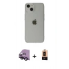 MARSİLYAN™- iPhone 14 Plus Kılıf Kutup Doku Koleksiyonu - Şeffaf Maxco Cam Ekran Koruyucu + Raze Metal Kamera Lens - SH