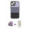 MARSİLYAN™- iPhone 14 Plus Kılıf Kutup Özel Seri - Siyah Mat Seramik Nano Ekran Koruyucu + Raze Metal Kamera Lens - GS