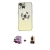 MARSİLYAN™- iPhone 14 Plus Kılıf Kutup Yansıma Özel Seri - Şeffaf Maxco Cam Ekran Koruyucu + Raze Metal Kamera Lens - KI