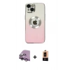 MARSİLYAN™- iPhone 14 Plus Kılıf Kutup Yansıma Özel Seri - Şeffaf Maxco Cam Ekran Koruyucu + Raze Metal Kamera Lens - MR