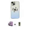 MARSİLYAN™- iPhone 14 Plus Kılıf Kutup Yansıma Özel Seri - Siyah Joko Magic 5D Hayalet Cam + Raze Metal Kamera Lens - GS