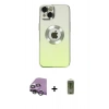 MARSİLYAN™- iPhone 14 Plus Kılıf Kutup Yansıma Özel Seri - Siyah Joko Magic 5D Hayalet Cam + Raze Metal Kamera Lens - GS