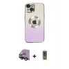 MARSİLYAN™- iPhone 14 Plus Kılıf Kutup Yansıma Özel Seri - Siyah Joko Magic 5D Hayalet Cam + Raze Metal Kamera Lens - SH