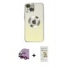 MARSİLYAN™- iPhone 14 Plus Kılıf Kutup Yansıma Özel Seri - Siyah Mat Seramik Nano Ekran Koruyucu + Raze Metal Kamera Lens - KI