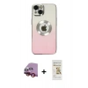 MARSİLYAN™- iPhone 14 Plus Kılıf Kutup Yansıma Özel Seri - Siyah Mat Seramik Nano Ekran Koruyucu + Raze Metal Kamera Lens - KI