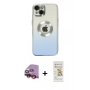 MARSİLYAN™- iPhone 14 Plus Kılıf Kutup Yansıma Özel Seri - Siyah Mat Seramik Nano Ekran Koruyucu + Raze Metal Kamera Lens - KI