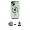 MARSİLYAN™- iPhone 14 Plus Kılıf Nova Işık Özel Seri - Şeffaf Maxco Cam Ekran Koruyucu + Raze Metal Kamera Lens - SH