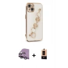 MARSİLYAN™- iPhone 14 Plus Kılıf Nova Işık Prime - Şeffaf Maxco Cam Ekran Koruyucu + Raze Metal Kamera Lens - GS