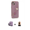 MARSİLYAN™- iPhone 14 Plus Kılıf Nova Işık Prime - Şeffaf Maxco Cam Ekran Koruyucu + Raze Metal Kamera Lens - GS
