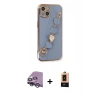 MARSİLYAN™- iPhone 14 Plus Kılıf Nova Işık Prime - Şeffaf Maxco Cam Ekran Koruyucu + Raze Metal Kamera Lens - GS