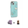 MARSİLYAN™- iPhone 14 Plus Kılıf Nova Işık Prime - Şeffaf Maxco Cam Ekran Koruyucu + Raze Metal Kamera Lens - GS