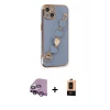 MARSİLYAN™- iPhone 14 Plus Kılıf Nova Işık Prime - Şeffaf Maxco Cam Ekran Koruyucu + Raze Metal Kamera Lens - MR