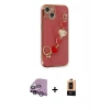 MARSİLYAN™- iPhone 14 Plus Kılıf Nova Işık Prime - Şeffaf Maxco Cam Ekran Koruyucu + Raze Metal Kamera Lens - MR