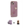 MARSİLYAN™- iPhone 14 Plus Kılıf Nova Işık Prime - Şeffaf Maxco Cam Ekran Koruyucu + Raze Metal Kamera Lens - MR