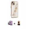 MARSİLYAN™- iPhone 14 Plus Kılıf Nova Işık Prime - Şeffaf Maxco Cam Ekran Koruyucu + Raze Metal Kamera Lens - MR