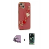MARSİLYAN™- iPhone 14 Plus Kılıf Nova Işık Prime - Siyah 360 Mat Full Body Arka Koruyucu + Raze Metal Kamera Lens - MR