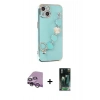 MARSİLYAN™- iPhone 14 Plus Kılıf Nova Işık Prime - Siyah 360 Mat Full Body Arka Koruyucu + Raze Metal Kamera Lens - MR