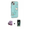 MARSİLYAN™- iPhone 14 Plus Kılıf Nova Işık Prime - Siyah 360 Mat Full Body Arka Koruyucu + Raze Metal Kamera Lens - KI