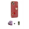 MARSİLYAN™- iPhone 14 Plus Kılıf Nova Işık Prime - Siyah Joko Magic 5D Hayalet Cam + Raze Metal Kamera Lens - KI