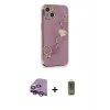 MARSİLYAN™- iPhone 14 Plus Kılıf Nova Işık Prime - Siyah Joko Magic 5D Hayalet Cam + Raze Metal Kamera Lens - GS