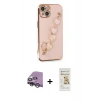 MARSİLYAN™- iPhone 14 Plus Kılıf Nova Işık Prime - Siyah Mat Seramik Nano Ekran Koruyucu + Raze Metal Kamera Lens - GS
