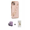MARSİLYAN™- iPhone 14 Plus Kılıf Nova Işık Prime - Siyah Mat Seramik Nano Ekran Koruyucu + Raze Metal Kamera Lens - SH