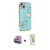 MARSİLYAN™- iPhone 14 Plus Kılıf Nova Işık Prime - Siyah Mat Seramik Nano Ekran Koruyucu + Raze Metal Kamera Lens - SH