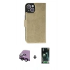 MARSİLYAN™- iPhone 14 Plus Kılıf Siluet Işık Serisi - Siyah 360 Mat Full Body Arka Koruyucu + Raze Metal Kamera Lens - SH