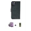 MARSİLYAN™- iPhone 14 Plus Kılıf Siluet Işık Serisi - Siyah Joko Magic 5D Hayalet Cam + Raze Metal Kamera Lens - GS